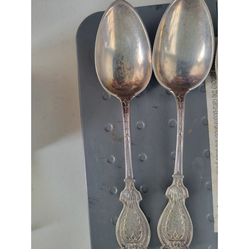 Schulz and Fischer Sterling set of 5 spoons TSPN Faralone 5oz - Picture 5 of 7